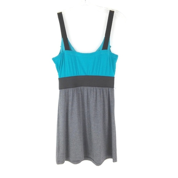Speechless Color Block Dress Sz M Gray Blue - Picture 3 of 6